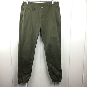 Roots Olive Green Zip Leg Cargo Style Pant 4‎